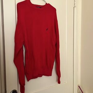 nautica red sweater size: L